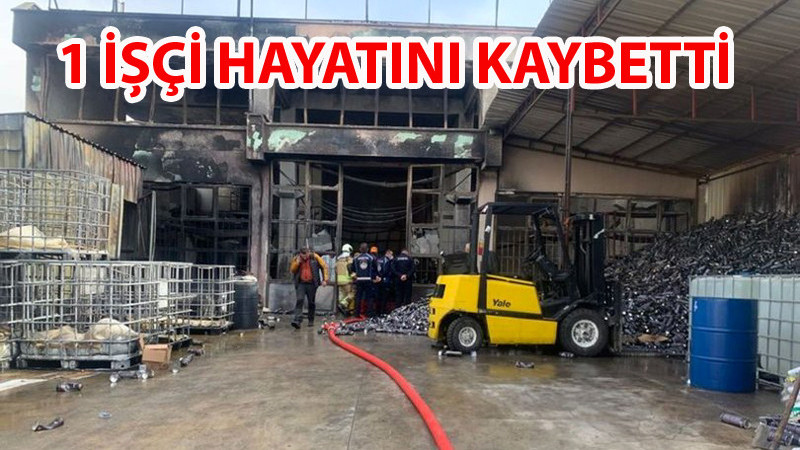 Kahramankazan'da Fabrikada Yangın: 1 Ölü