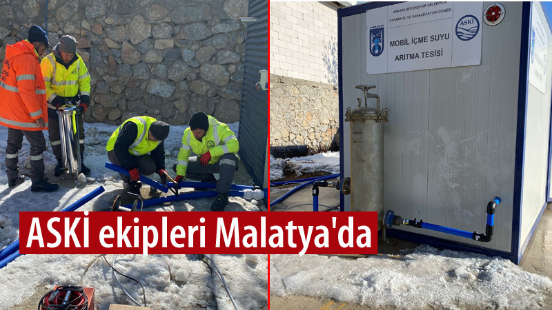 ASKİ Malatya'ya 12 bin 500 m3 İçme Suyu Sağladı