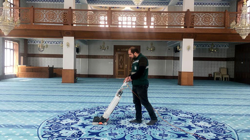 Keçiören'de ki Camilerde Ramazan Temizliği Yapıldı