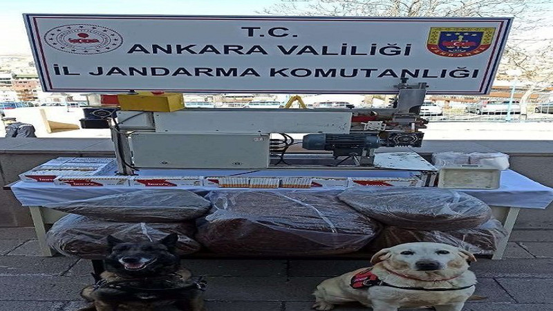 Altındağ'da Jandarma'dan Kaçak Sigara Operasyonu