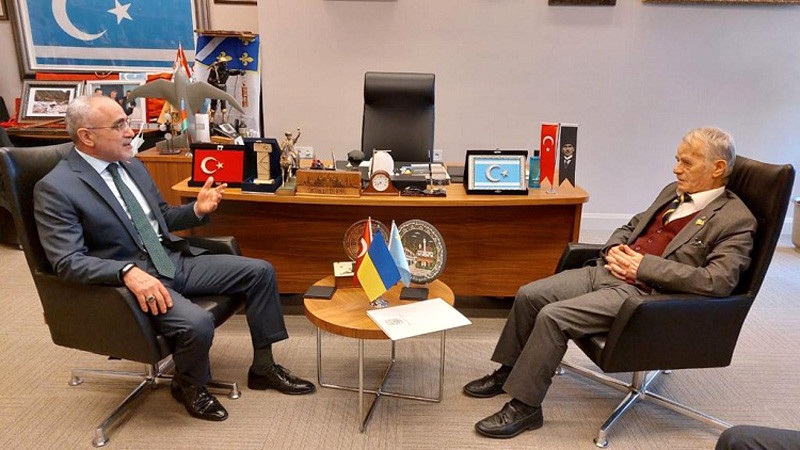 Yalçın Topçu, Kırım Tatar Türklerinin Milli Lideri İle Görüştü