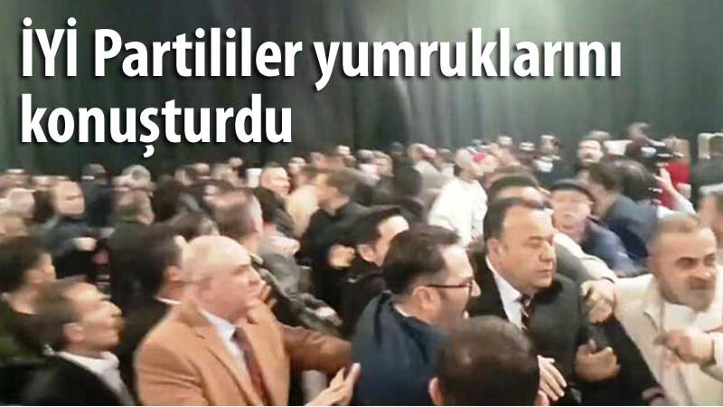 İYİ Partililer Temayül Yoklamasında Ankara'da Birbirine Girdi 