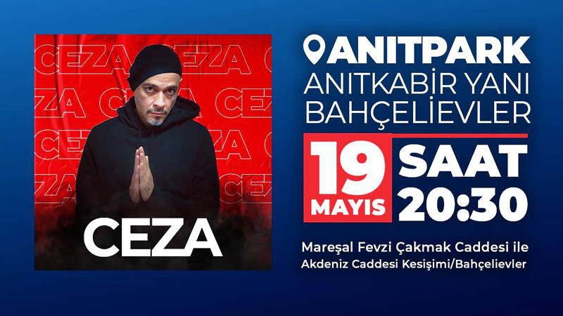 Ceza, 19 Mayıs'ı Gençlerle Ankara'da Kutlayacak