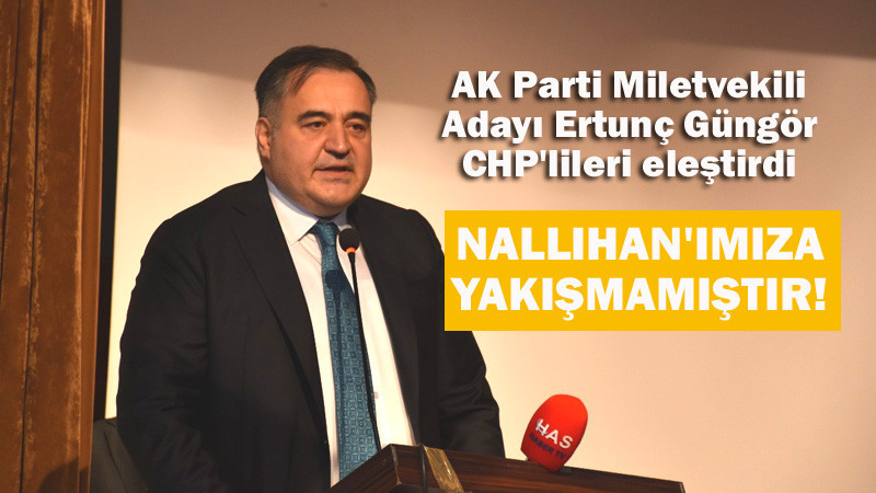 Ertunç Güngör'den CHP'lilere Sert Eleştiri