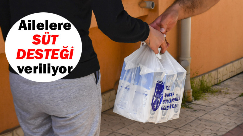 Ankara'da 45 Bin Aileye Süt Desteği Veriliyor