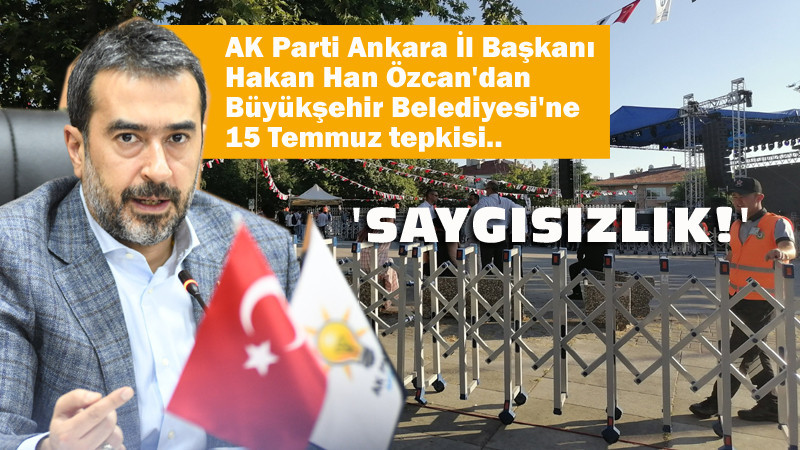 Hakan Han Özcan: Halkın İradesine Saygısızlık!