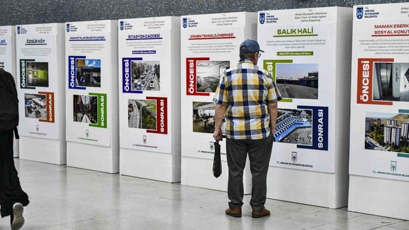 Kızılay Metrosunda 'Ankara'nın Öncesi ve Sonrası' Sergisi