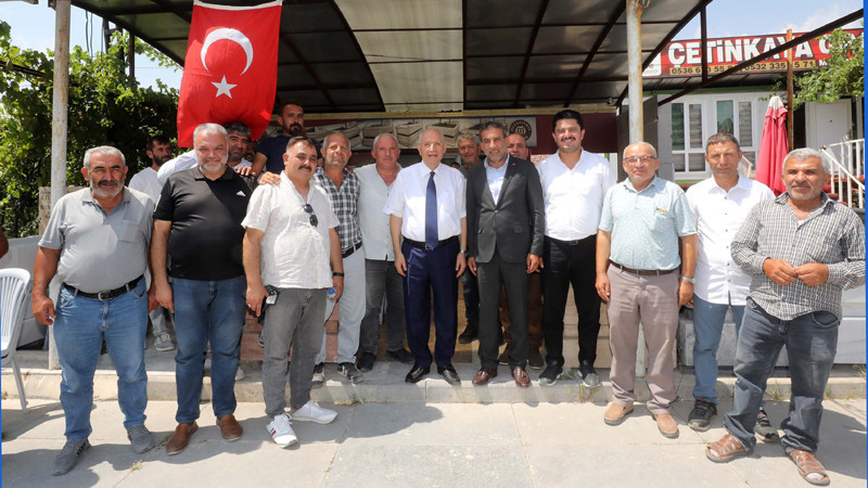 Fethi Yaşar'dan Mermerci Esnafına Ziyaret