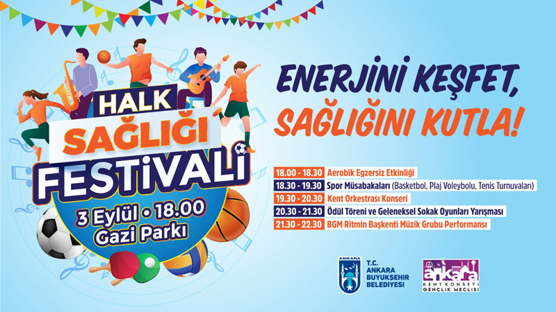 Başkent Ankara'da Halk Sağlığı Festivali Düzenlenecek