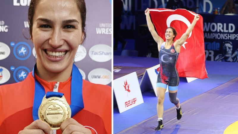Dünya şampiyonu milli güreşçi Buse Tosun Çavuşoğlu