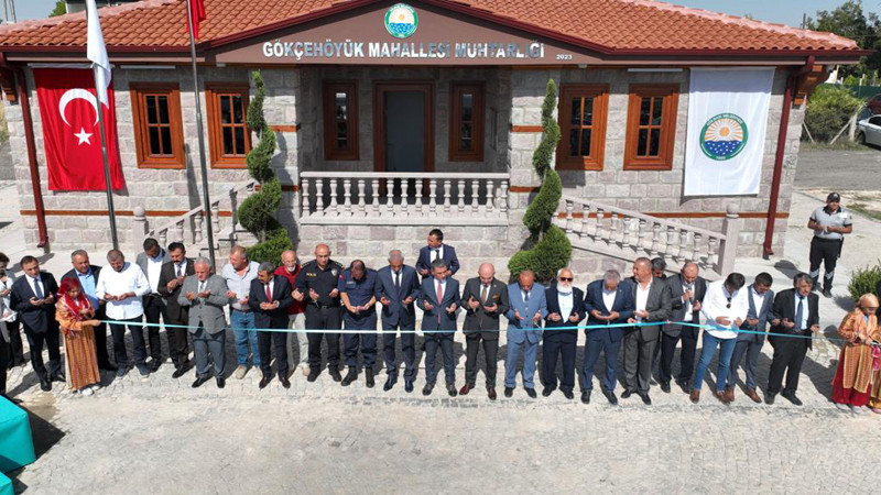 Gökçehöyük Mahallesi Muhtarlık Binası Hizmete Açıldı