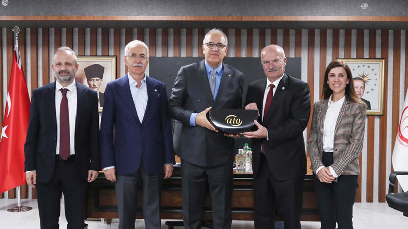 ATO Başkanı Baran'dan Voleybol Federasyonu'na Ziyaret