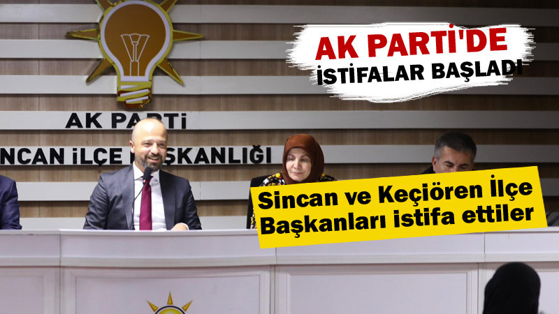 AK Parti Sincan İlçe Başkanı Soner Arslanargun İstifa Etti