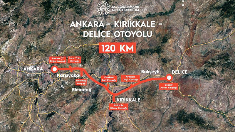 Ankara-Kırıkkale-Delice Otoyolu İhalesi Yapıldı