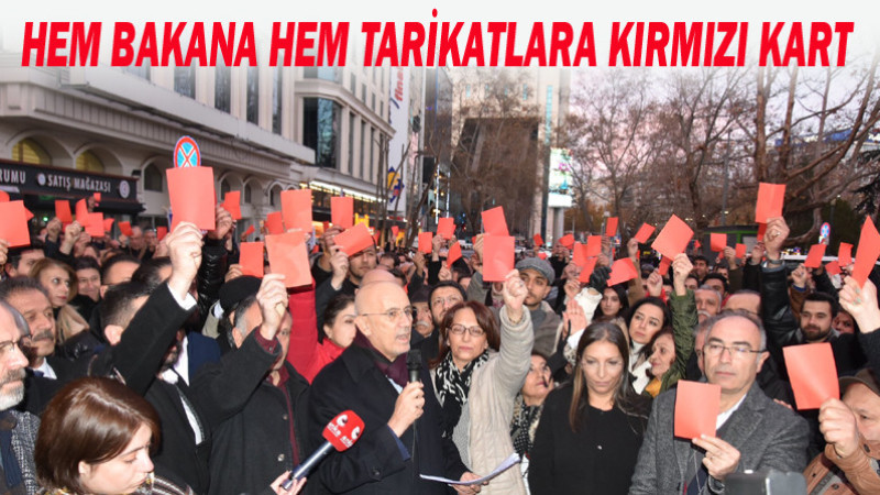 CHP'den Ankara'da Kırmızı Kart Eylemi