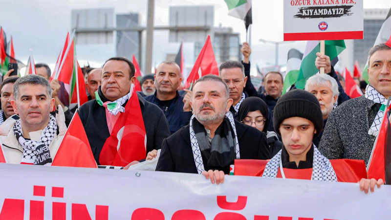 Murat Ercan, Gazze'ye Destek Yürüyüşüne Katıldı