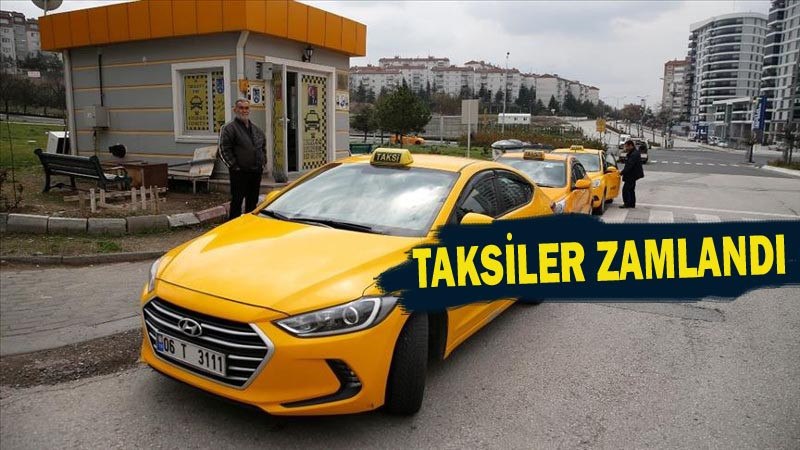 Başkent'te Taksi Ücretlerine Zam Yapıldı