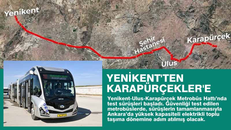Yenikent'ten Karapürçek'e Kadar Metrobüs Hattı