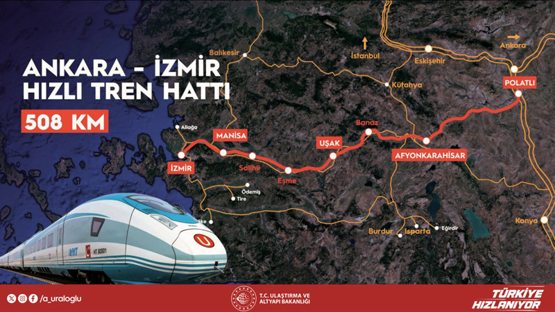 Ankara-İzmir YHT Hattı 2026'da Hizmete Başlıyor