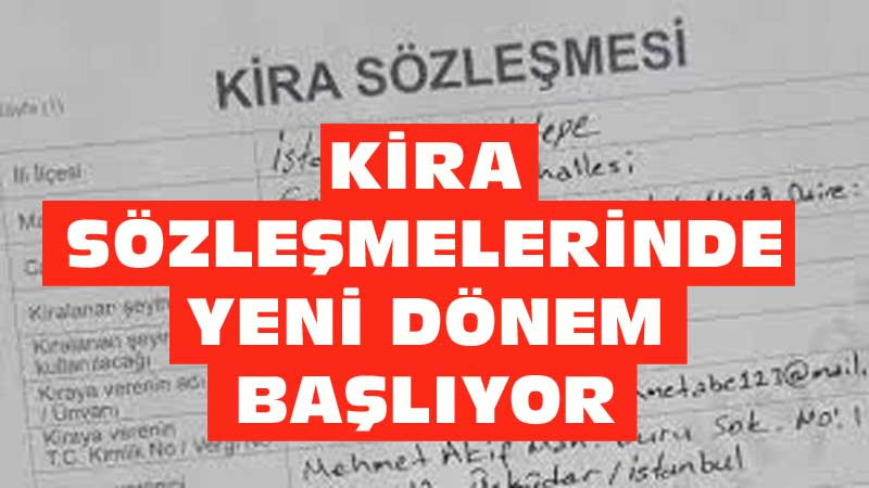 Kira Sözleşmeleri e-devlet Üzerinden Yapılacak