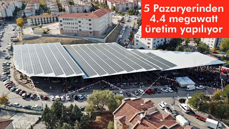 Yenimahalle'nin Pazar Yerleri Elektrik Üretiyor