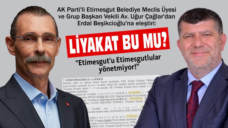 Uğur Çağlar'dan Erdal Beşikcioğlu'na; Liyakat Bu mu?