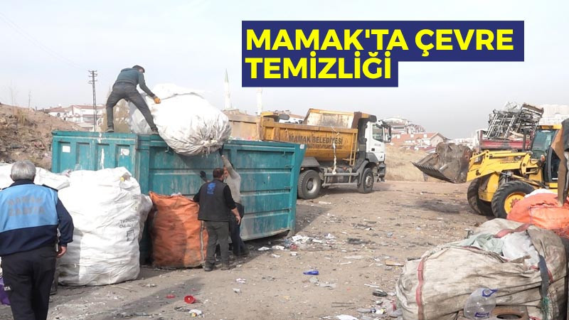 Mamak'ta Okul Yakınındaki Hurdalık Temizlendi