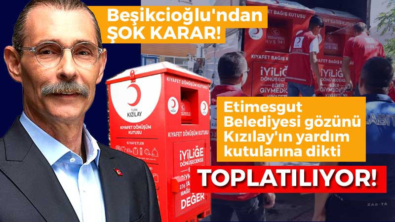 Erdal Beşikcioğlu Kızılay'ın Bağış Kutularını Kaldırıyor