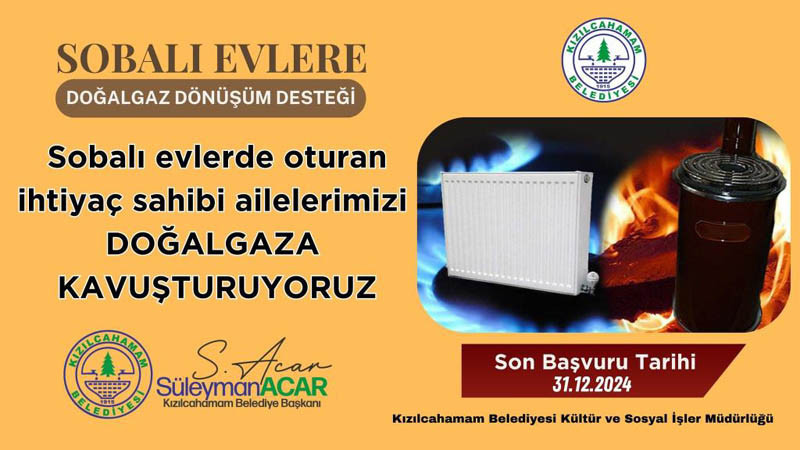 Kızılcahamam'da Sobalı Evler Doğalgazla Buluşuyor