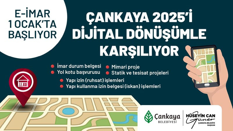 Çankaya Belediyesi e-imar Uygulaması Başlatıyor