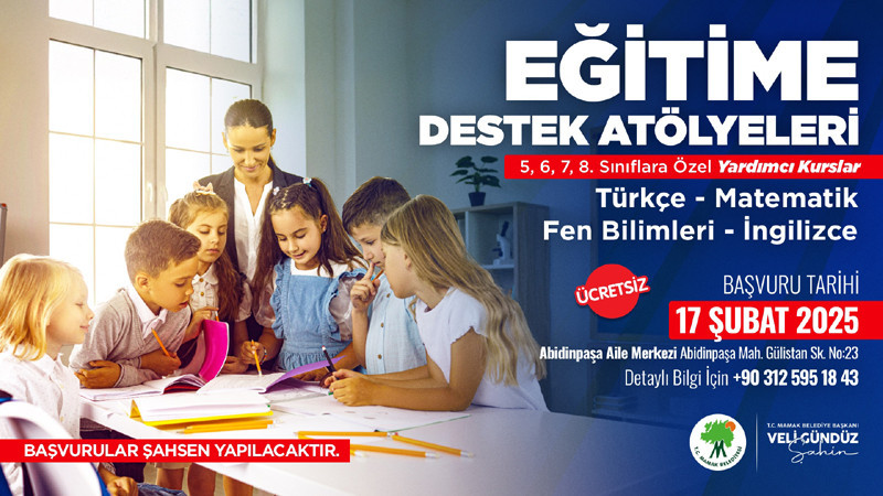 Mamak Belediyesi'nden Eğitime Destek