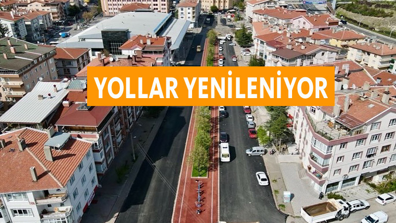 Pursaklar Belediyesi Yolları Yeniliyor