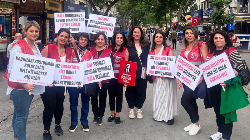 Kadınlar Susturulamaz, Halkın Sesi Bastırılamaz!