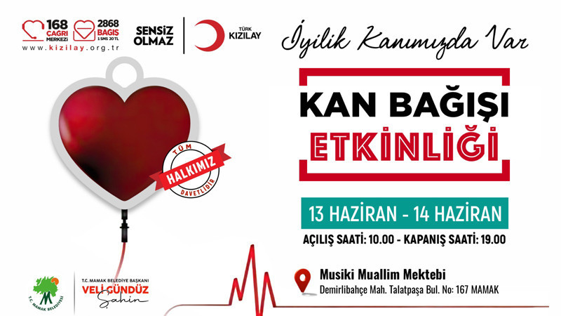 Mamak'ta Kan Bağışı Kampanyası Düzenleniyor