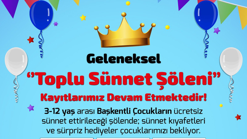 Ankara'da Geleneksel Toplu Sünnet Şöleni