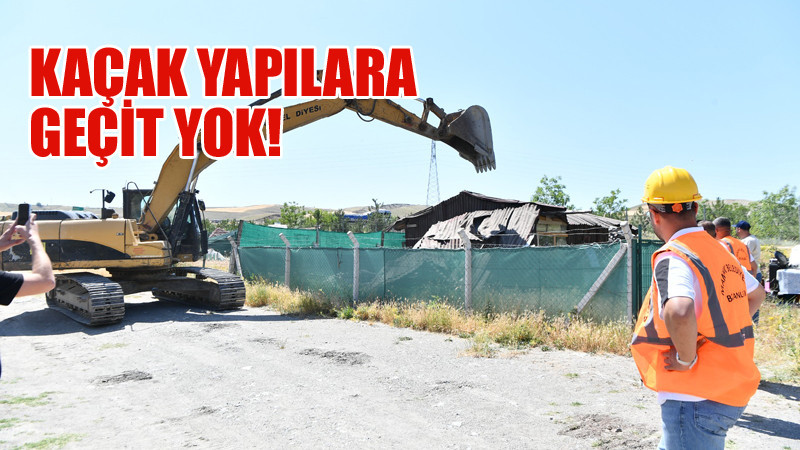 İmrahor'da Bulunan Kaçak Yapılar Yıkılıyor