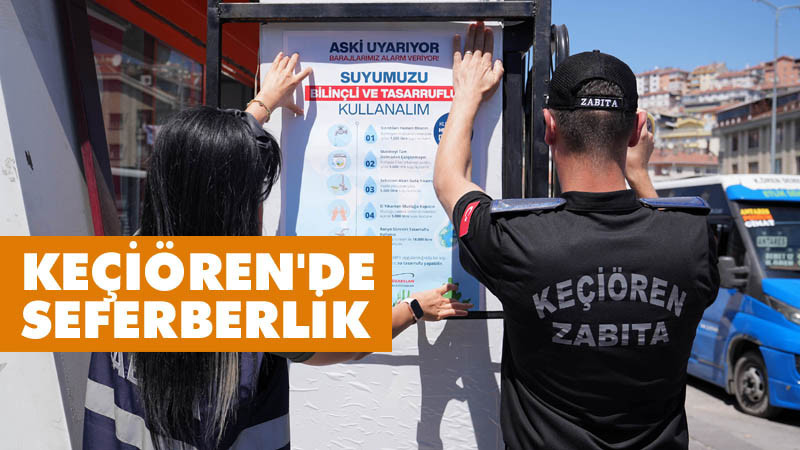 Keçiören Su Tasarrufuna Gidiyor