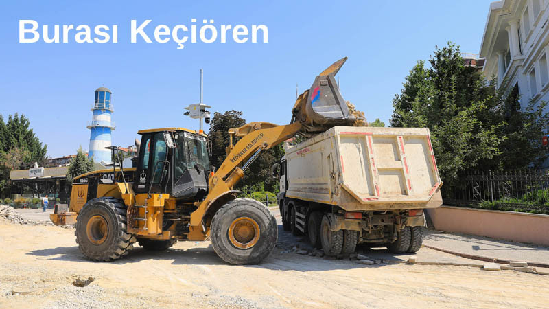 Keçiören'de Altyapı Yenileniyor Sıcak Asfalt Atılıyor