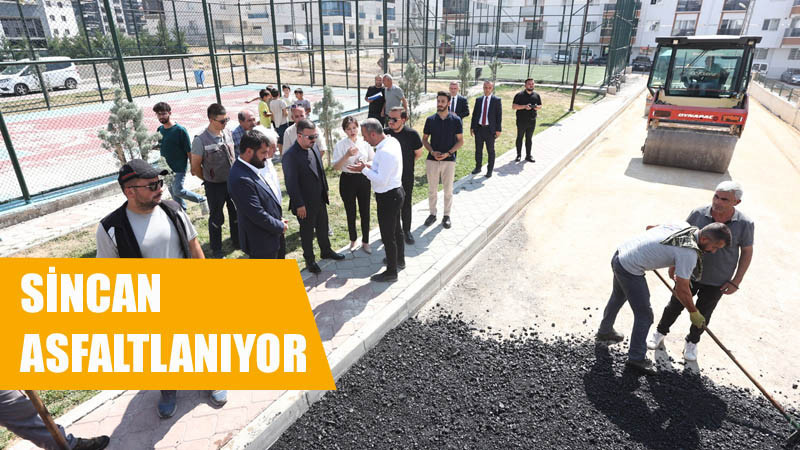 Sincan'da Asflatlama Çalışmaları Devam Ediyor