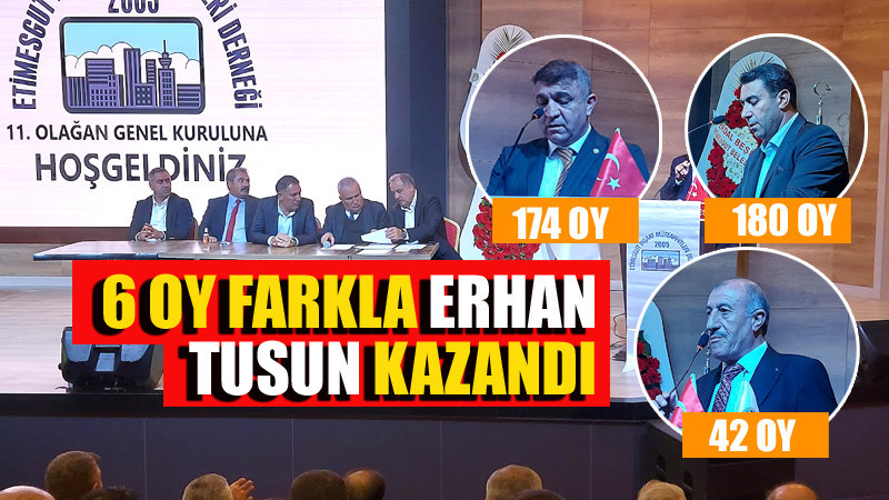 Etimesgut İnşaat Müteahhitleri'nde Kazanan Erhan Tusun Oldu