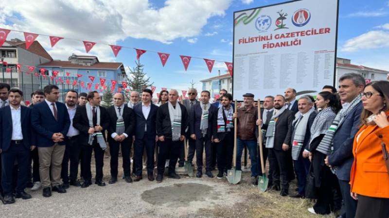 Sincan'da Şehit Filistinli Gazeteciler İçin Hatıra Ormanı