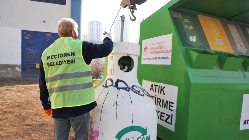 Keçiören'den Geri Dönüşüme Büyük Katkı