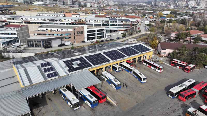 EGO'ya Güneş Enerjisi Santrali Kuruldu