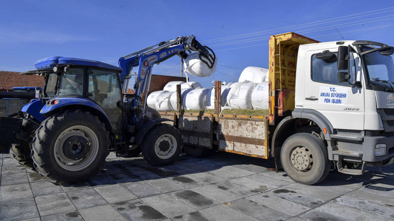 Şereflikoçhisar'da Mısır Silajı Desteği Verildi