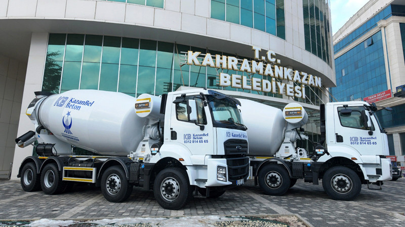 Kahramankazan Belediyesi'ne 2 Yeni Beton Mikseri