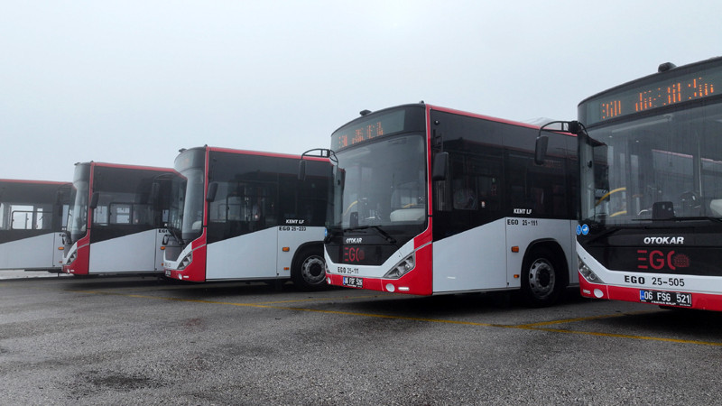 EGO'ya 8 Adet Yeni Otobüs Daha Geldi