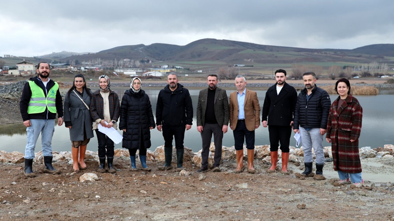 Gümüşoluk Göleti'nde Çalışmalar Devam Ediyor