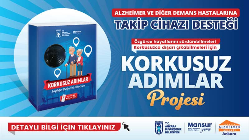 Ankara'da Alzheimer ve Demans Hastalarına Takip Cihazı Desteği