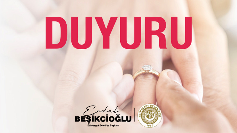 Etimesgut'ta Nikah İşlemleri Online Oluyor
