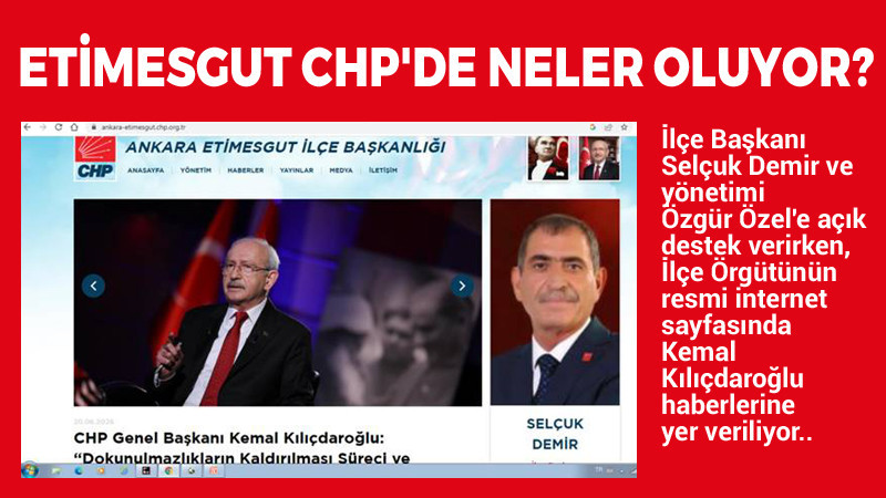 CHP Etimesgut İlçe Örgütü'nde Neler Oluyor?
